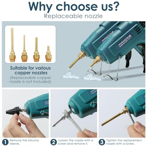 MAXDONE 100W Full Size Hot Glue Gun