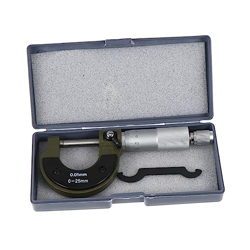 Cabilock Micrómetro De Tornillo De Precisión Herramientas De Medición Acero Al Diámetro Exterior Calibre Micrométrico