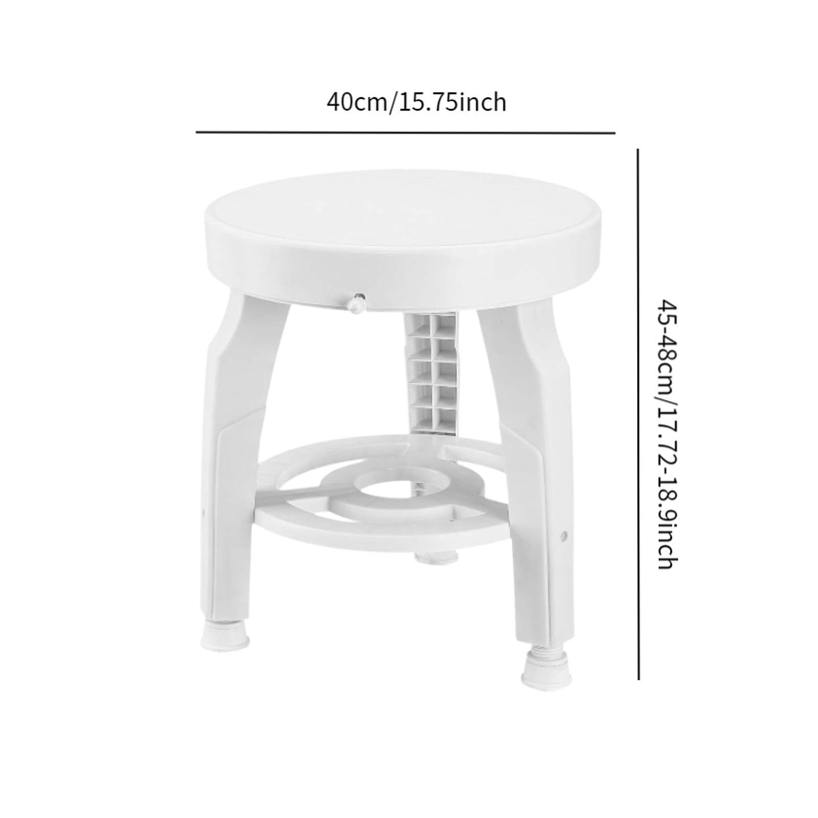 Taburete de Ducha Giratorio, Asiento de Baño para Embarazadas, para de Noche O Dormitorio.