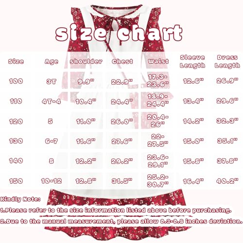 Vestido Colonial Floral para Niñas Aoiviss miniatura 6