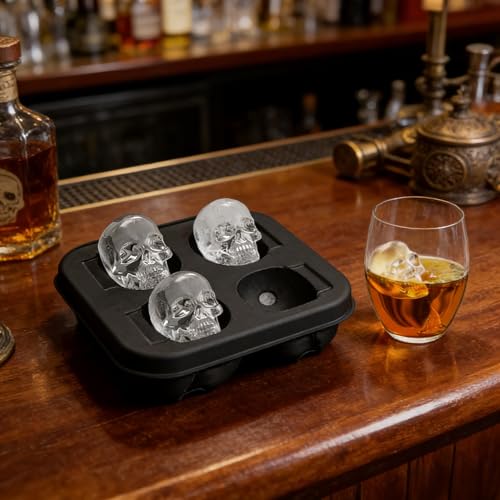 Molde de silicona para bolas de hielo 4 cavidades miniatura 1