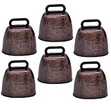 Happyyami 6 Piezas De Cascabeles De Metal Para Manualidades Cascabeles Colgantes Decoración Cascabeles De Oveja Cascabeles De Vaca Cascabeles Vintage Cascabeles De Llamada De Caballo