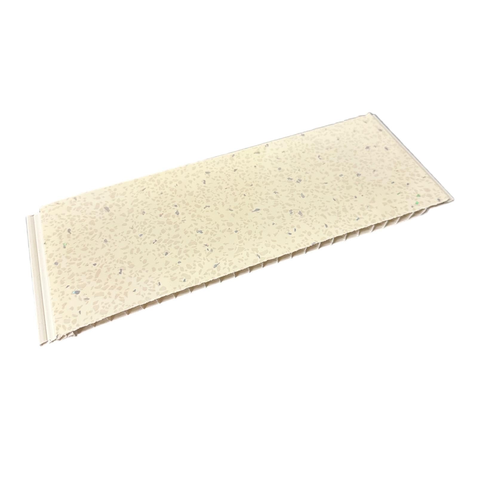 DBS Beige Sparkle 8mm Sample Piece Wall Cladding Ceiling Panels PVC Sparkly Sample