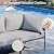 FKLUG 7 Piece Patio Furniture Set, Patio Conversation Set with Handwoven Rope and Deep Seating, Outdoor Furniture 5-Seat Sofa with Two Round Coffee Table for Balcony, Garden, Yard (Gray)