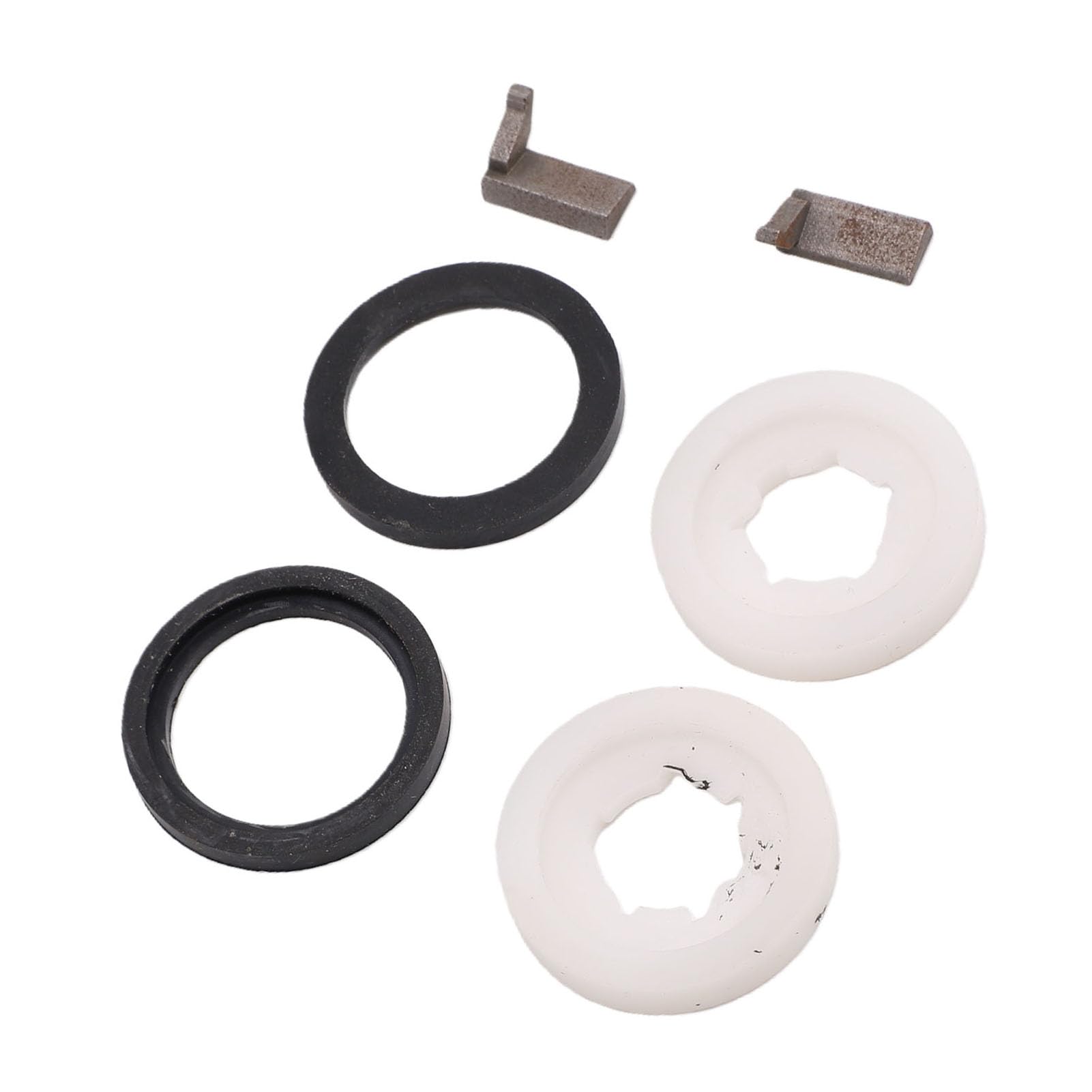 Anello di frizione Rondella frizione Kit scanalature di ricambio 65 4760 65 4710 per tosaerba a trazione posteriore Plastica Gomma Acciaio 2 dischi 2 anelli 2 scanalature chiave