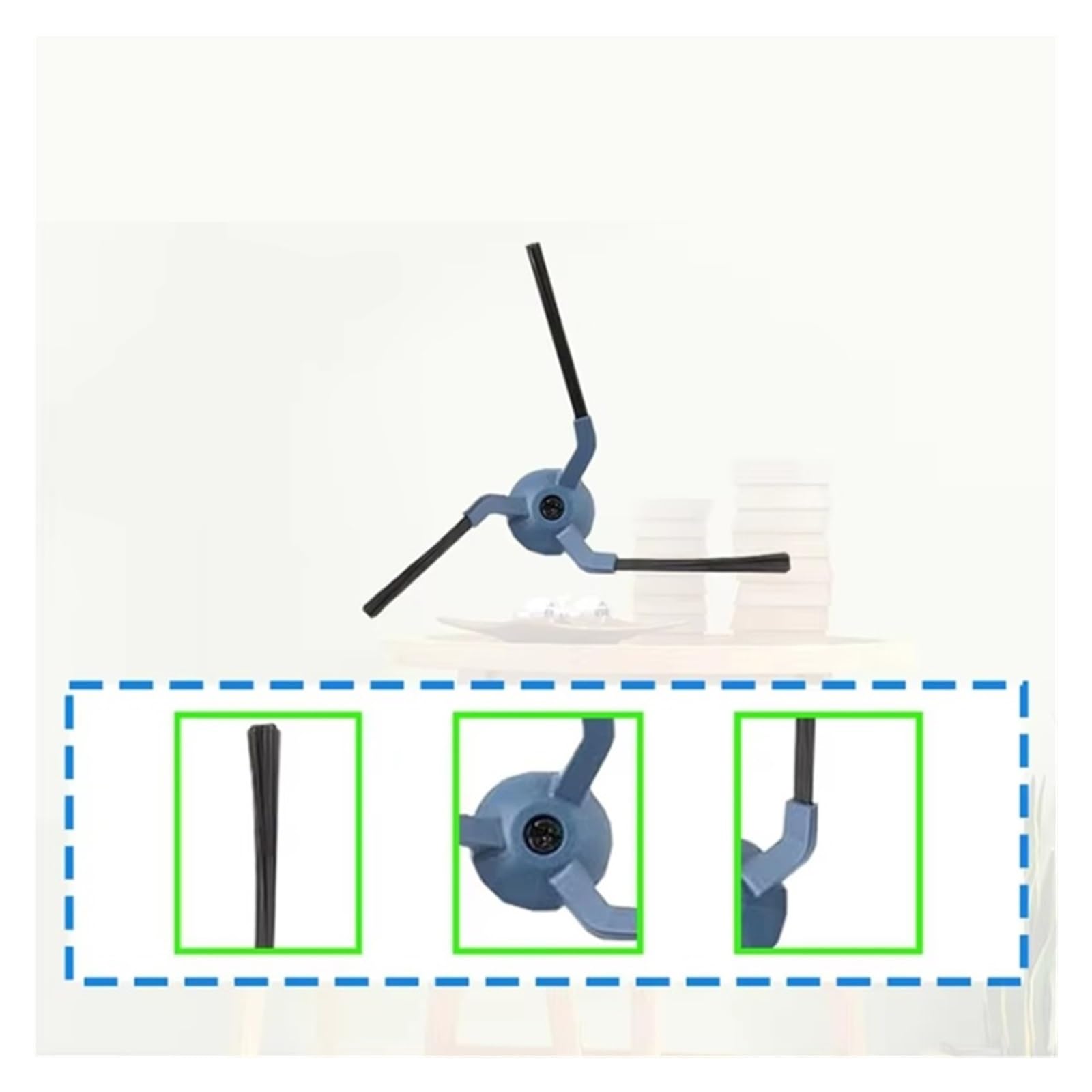 Compatible con Robot aspirador Eufy X10 Pro Omni, cepillo lateral principal, paño de mopa, filtro Hepa, bolsa de polvo, accesorios, piezas de repuesto(Dark Khaki)