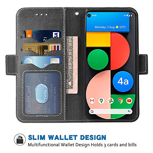 Coque Google Pixel 4A 5G à rabat pour protéger l'écran et ranger vos cartes - 2