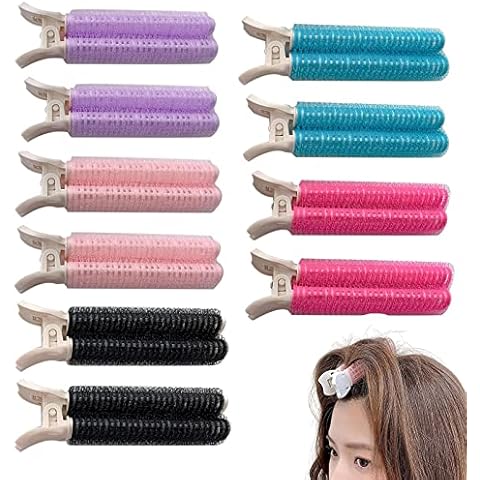 Dafeng Volumizing Hair Clips for Women, 10PCS Root Clips for Fluffy and Instant Hair Volume (Black, Pink, Blue, Purple, Red) Cover