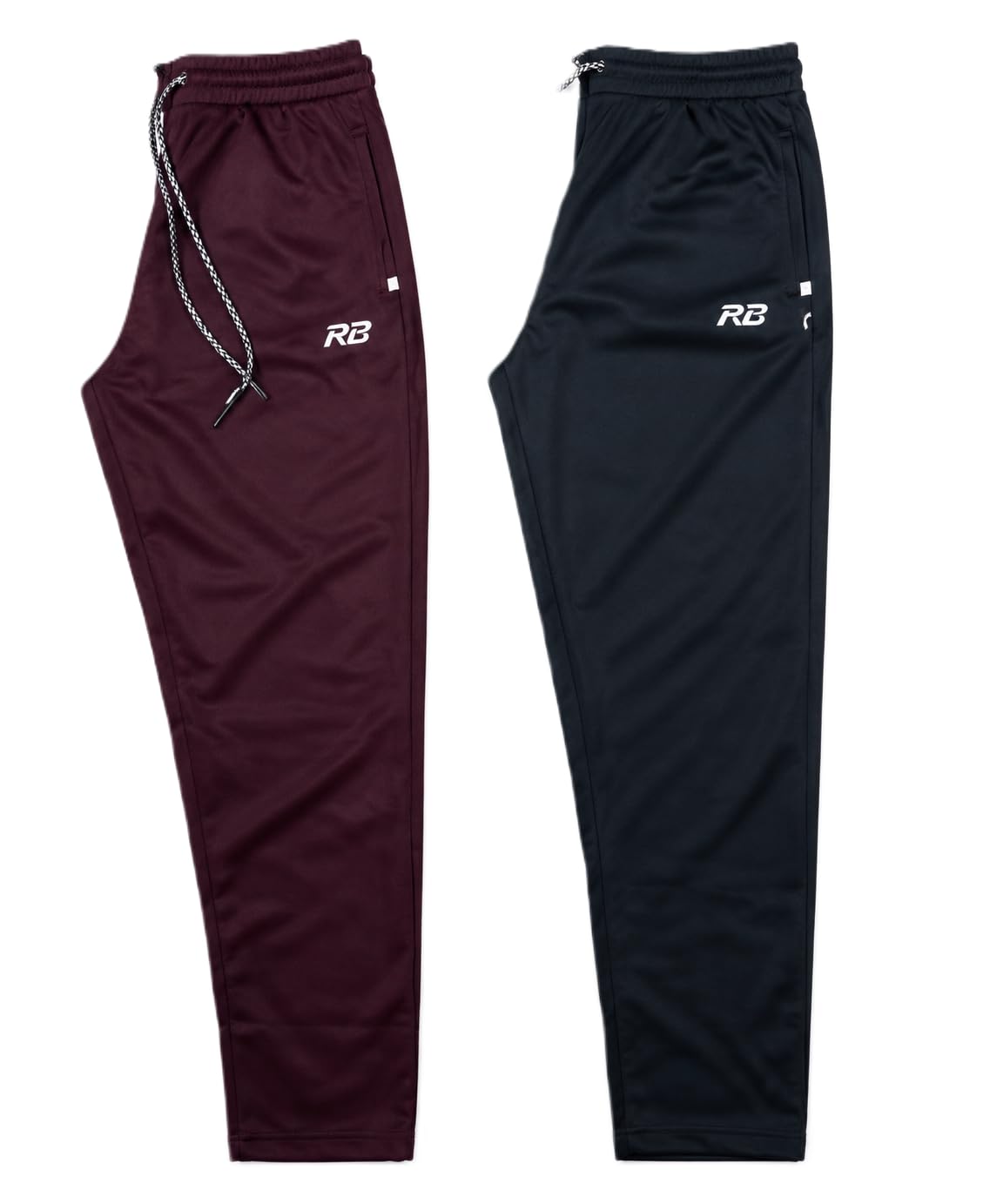 Men's Cotton Trackpants Combo Pack of 2 - Black and Maroon (in, Alpha, Free Size, Regular, Black, Maroon)-image-11