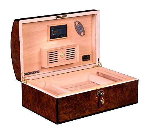 Daniel Marshall 150 Cigar Humidor 20Th Anniversary Treasure Chest In Burl Private Stock Humidor #TOP2