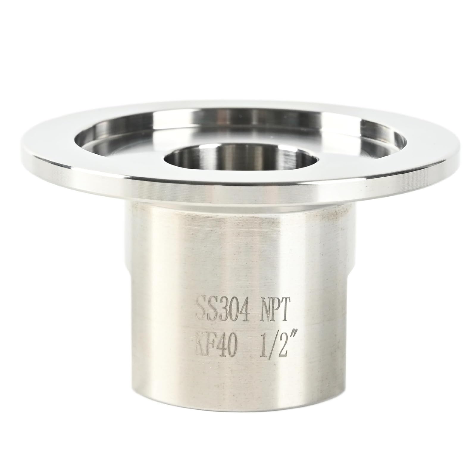 SS304 KF40 NPT Female Adaptor thread 1/2" NW40 KF Female coupling ISO-KF40 X FNPT 1/2"