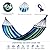 Colel Hammock, Cotton Canvas Hammock Portable Camping Hammock with Carrying Bag Two Anti Roll Balance Beam Metal Carabiner Ropes and Tree Straps for Travel Patio Garden