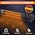 Electric Outdoor Patio Heater, Wall-Mounted Infrared Heater with Remote Control, 1500W Fast Heat Gold Tube Super Quiet Ceiling Heater for Garage