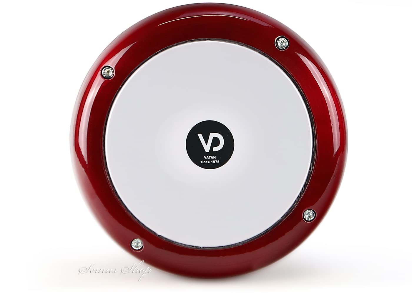 VD vatan Darbuka 2025 - Tamburo a percussione in alluminio pressofuso per bambini, effetto perlato, colore: Rosso