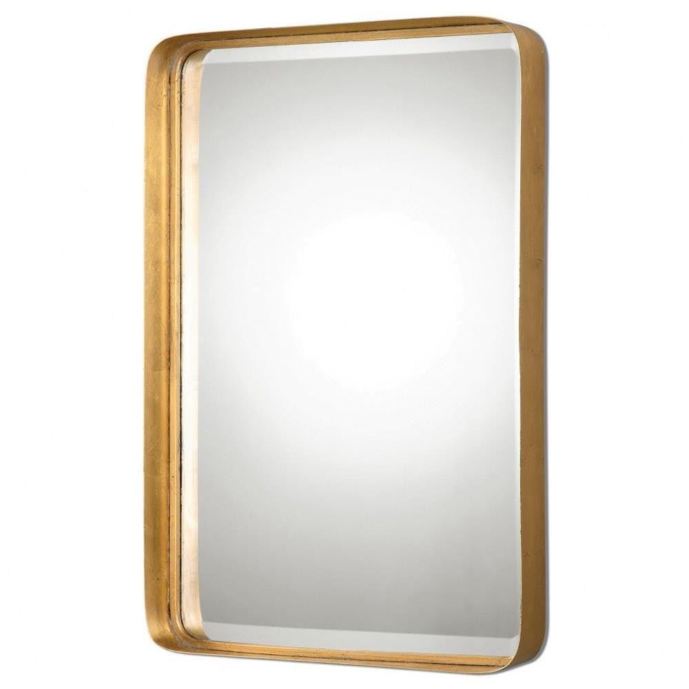 Uttermost Crofton Gold Leaf 20 1/4" x 30 1/4" Wall Mirror