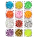 12 Colors Body Glitter Gel Kit, Super Long Lasting Holographic Chunky Glitter Gel Festival Party Mak