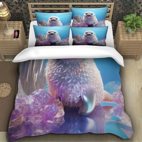Housse de couette phoque 140x200 le cadeau idéal pour Noël - 5
