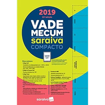 Capa do livro Vade Mecum compacto - 21ª edição de 2019
