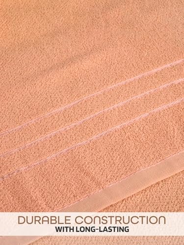 Image of Hand Towels 16x24 inches, Soft & Highly Absorbent Bathroom /Face Towels, Pack of 2 (Orange)