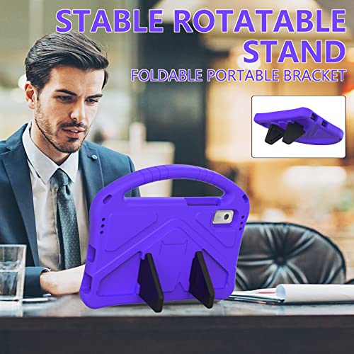 Coque Lenovo Tab M9 antichoc légère EVA avec support tablette Nook 9 pouces 2024 violet - 7