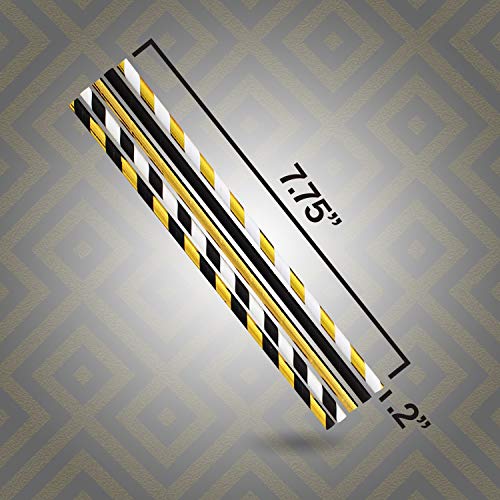 Pitillos biodegradables de papel dorado y blanco x125 miniatura 4
