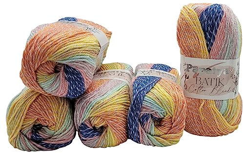 Papatya Batik Cotton Blend - 5 gomitoli da 100 g