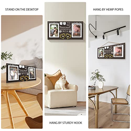 Then-Now-Anniversary-Picture-Frame-1-99-Years-Anniversary-Wedding-Gift-for-Couple-Engagement-Bridal-Shower-Gifts-for-Couples-Wood-Photo-Frame-Holds-2-4×6-Inches-Photos Then Now Anniversary Picture Frame 1 99 Years Anniversary Wedding Gift for Couple Engagement Bridal Shower Gifts for Couples Wood Photo Frame Holds 2 4×6 Inches Photos