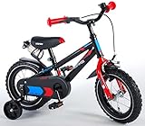 [page_title]-L&E 12 Zoll Fahrrad mit Rücktritt und Stützräder Kinderfahrrad Jungen schwarz 81201