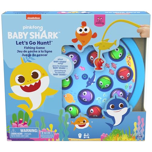 Spin Master Fishing Game Baby Shark Gone Jeu de pêche, 6054916, Multicolore