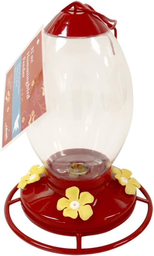 Heath Outdoor ProductsHUM142 Hummingbird Feeder, 32-Ounce