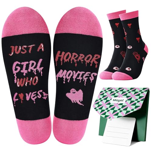 Moyel Horror Movie Gifts for Women Horror Socks Womens 6-9 Cute