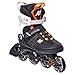 K2 Inline Skates ALEXIS 80 Für Damen Mit K2 Softboot, Black - Orange, 30E0874