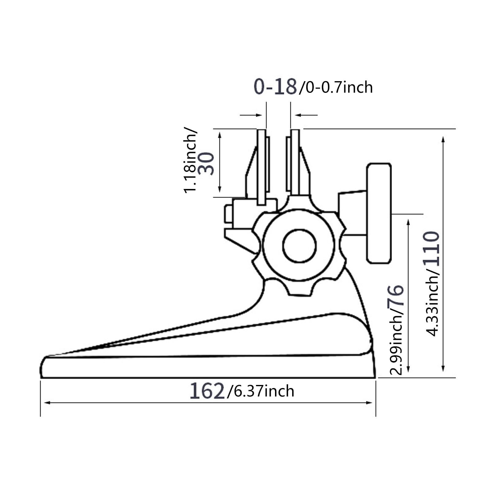 Support pour micromètre, base, support indicateur, base réglable, support pour outils de coupe professionnelle