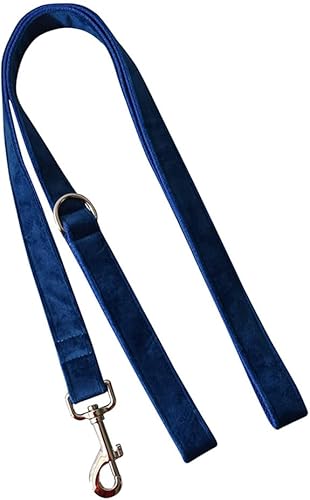 Miniatura 9 de Juego de collar y correa de terciopelo para perro, collar y correa suaves y cómodos, collares ajustables con hebilla de metal resistente para perros