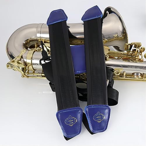 image for ROCHIX 1890 Saxophone Sax Black Double Shoulder Strap for Baritone Alt