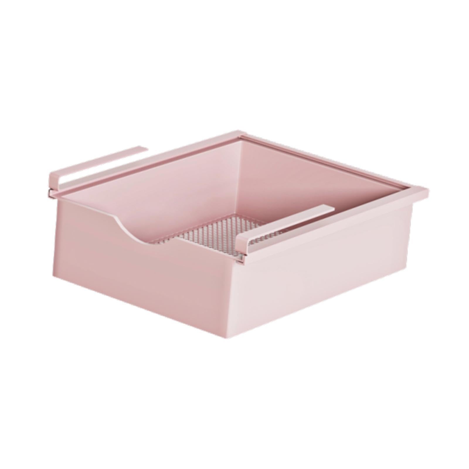 Under Shelf Basket Under Cabinet Organizer for Dorm Bedroom Kitchen Cupboard Pink|Household Supplies & Cleaning|Home Organization|Closet Organizers