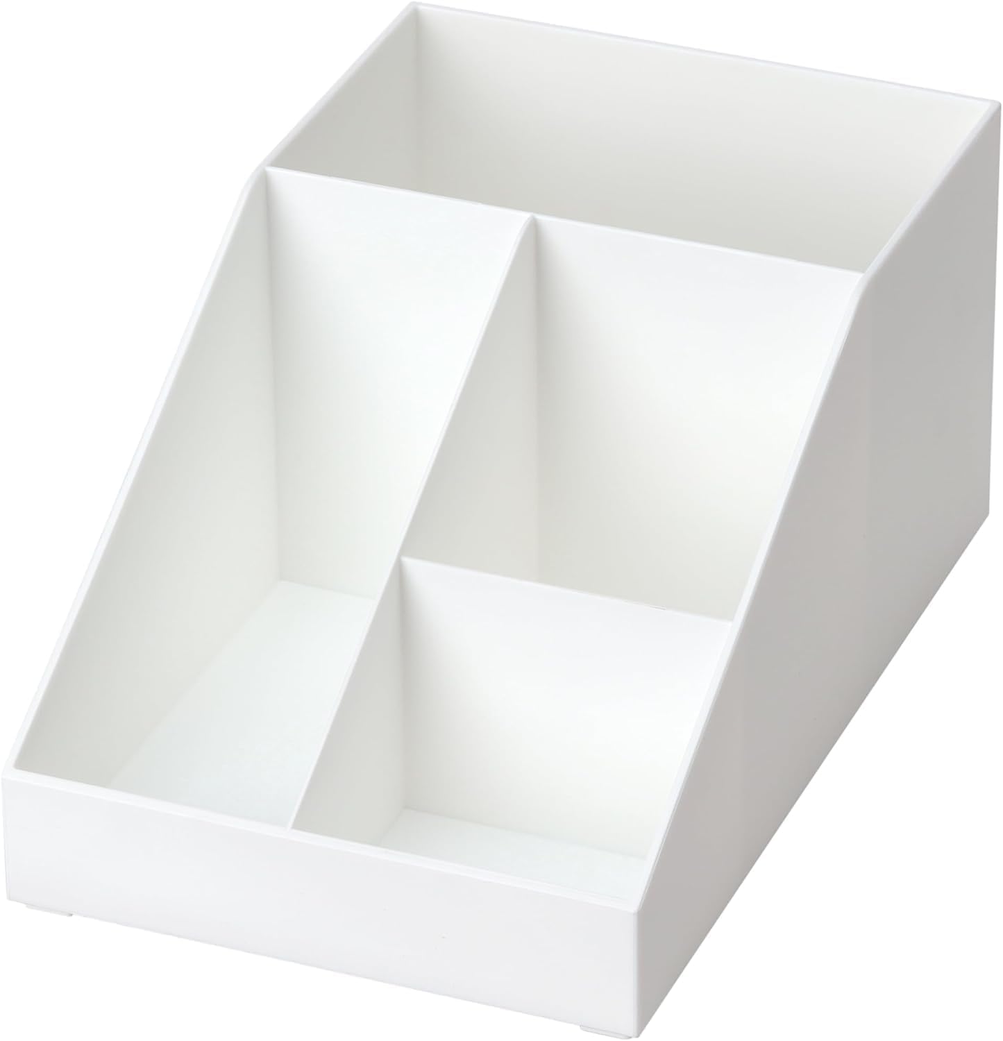 OGFC 50607 Metal Professional Coffee Shop Organizer - Multi-Compartment Chest of Drawers - 4 Compartments for Cups Straws Napkins Cutlery Sugar - White 3