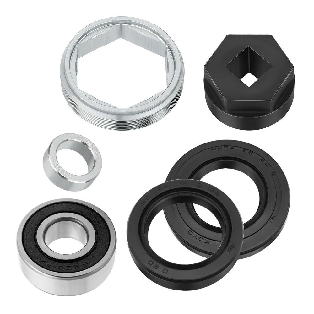 Roulement colonne direction avec support joint écrou et outils pour Yama-ha | pour Yama-ha Banshee Grizzly Raptor Big Bear Warrior Wolverine YFZ450 Kodiak Bruin Timberwolf 350 400 450 550 600 660 700