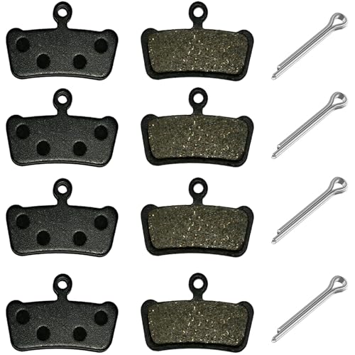 Fahrrad Bremsbeläge für SRAM Bremsbeläge Guide R T G2 und G2 RSC,Resin Semi-Metallic Bremsbeläge Fahrrad Scheibenbremse für SRAM Guide Bremsbeläg Avid X.O Trail,Elixir 9 Trail, 4 Paar