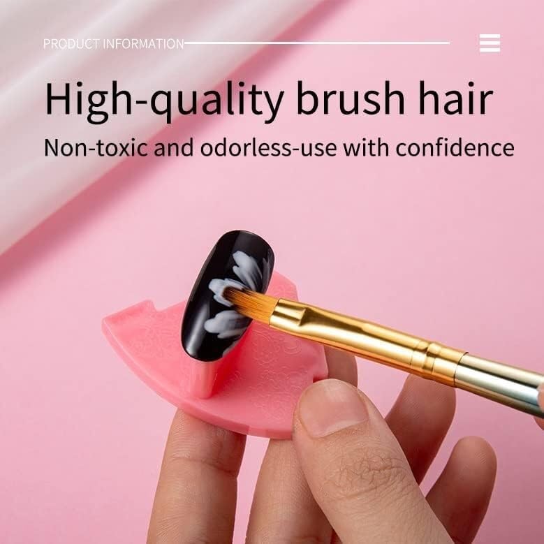 8Pcs/Set Gel Metal Gradient Irregular Brush Nail Art Acrylic Painting Drawing Pen Tips DIY Home Salon Tools