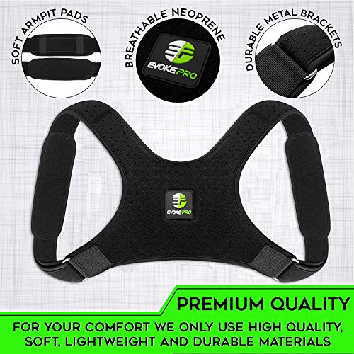 Back Posture Corrector for Women and Men - Shoulder Brace Back Posture Corrector - Upper Back Support - Back Straightener Posture Corrector - Resistance Band Included (X-Large) - Thumbnail 3