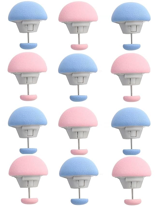 Tulflex Bed Sheet Clips Mushroom Duvet Cover Pins Holding Clips Non-Slip Cover Fixator Comforter Quilt Anti-Movement Bed Quilt Clamps with One-Key Unlock for Blanket Multicolor (Mix Pack of 12)-picture-21