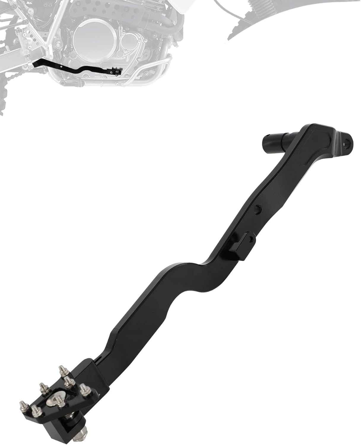 Dirt Bike Rear Brake Pedal for XR650L,CNC 6061 Aluminum Foldable Motorcycle Foot Brake Lever for XR 650L 1993-2024 - Black