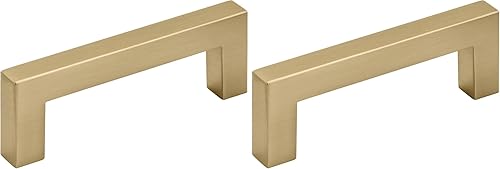 Amerock | Mango de gabinete | Bronce champán | 3 pulgadas (2.992 in) de centro a centro | Monumento | Paquete de 2 | Jaladera de cajón | Asa de