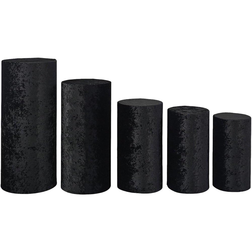 Housses de support de cylindre en lot de 5 pour decor de fete