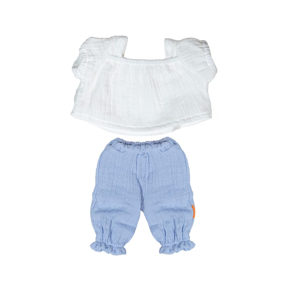 Miniland - Clothes for 38 cm Doll, Clothing Accessory for Dolls, Summer Blouse and Pants