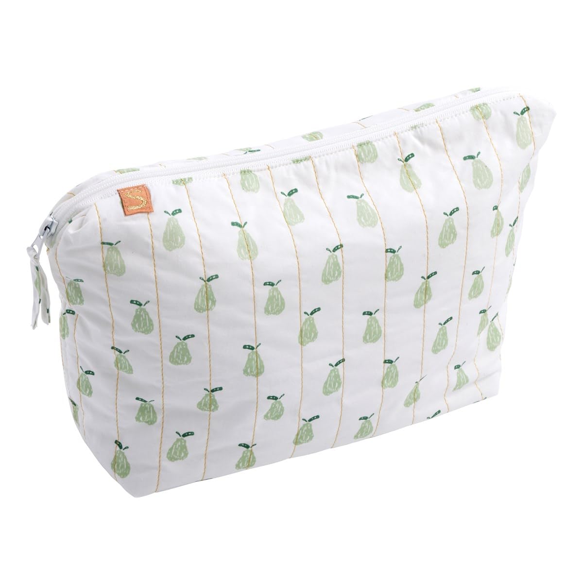 Trousse de toilette et carrés éponge en coton Vert tilleul
