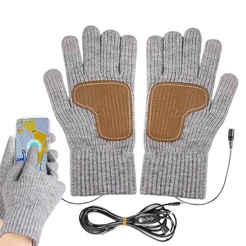Gants chauffants USB écran tactile moufles thermiques hiver pour cyclisme et ski