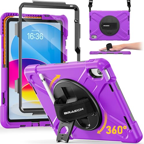 Coque iPad 11 protégeant des chutes avec poignée et écran antichoc
