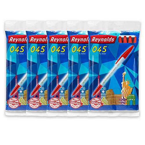 Image of Reynolds 045 0.7mm Fine Point Ball Pens - Pack of 50 (Red)